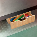 Under-Desk Bamboo Storage Drawer – Mountable Hidden Office Organizer by MobilevisionUS