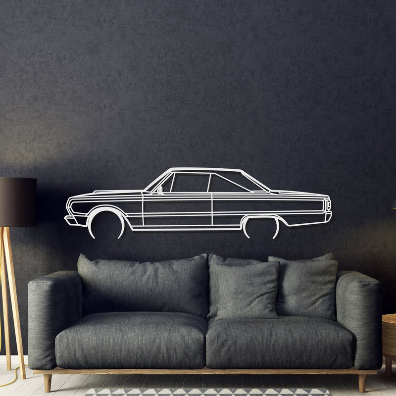 1967 Belvedere GTX Metal Car Wall Art - MT0093