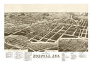 Vintage Map of Norfolk, Nebraska 1889