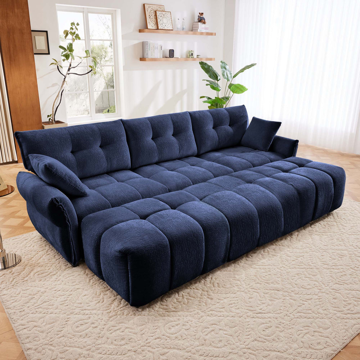 Sofa Set With Ottoman And Pillows, Textured, High Resilience Cushions, photo 19 of 40