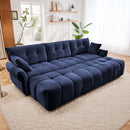 Sofa Set With Ottoman And Pillows, Textured, High Resilience Cushions by HouseOfZazla