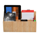 Bamboo Side-Mount Desktop Sorter – Universal C-Clamp Desk Extension & Organizer for Stationery and Devices by MobilevisionUS