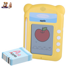 100 Words Talking Flash Cards 5.5In Toddler LCD Writing Tablet with 50 Double-sided Cards Stylus Pen Electronic Cognitive Audio Toddler Reading Machin