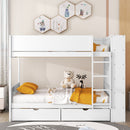 Bunk Bed With 2 Drawers And Multi Layer Cabinet by Unique Piece Furniture