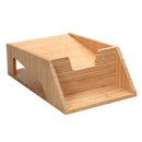 Bamboo Laundry Detergent Organizer with Drip Tray and Cup Holder – Mess-Free Soap Station