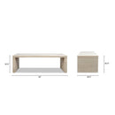 Veda - Geometric Waterfall Dining Table - White by HouseOfZazla
