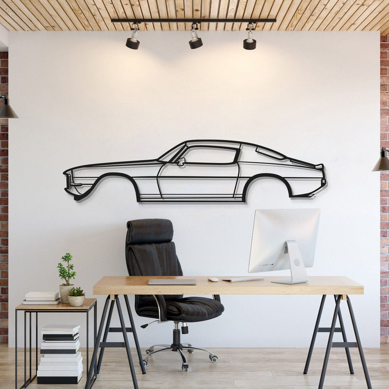 1971 Camaro Z28 Metal Car Wall Art - MT0138