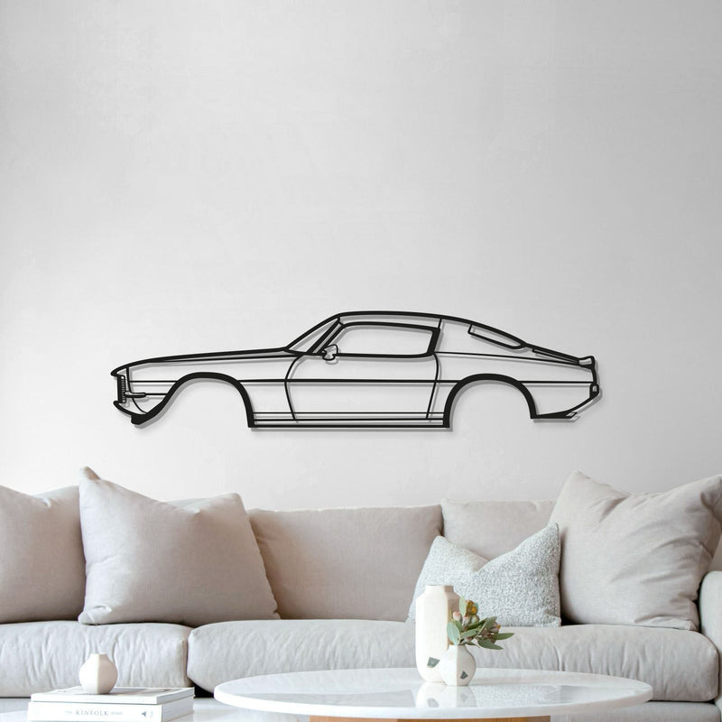 1971 Camaro Z28 Metal Car Wall Art - MT0138