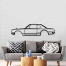 1971 Skyline 2000GT-R Metal Car Wall Art - MT0143