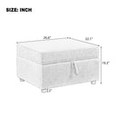 Movable Storage Ottoman Footrest For Living Room by HouseOfZazla