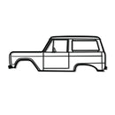 1972 Bronco Metal Car Wall Art - MT0145