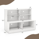 Entryway Shoe Cabinet with 2 Anti-tipping Kits-White by LJGDeals