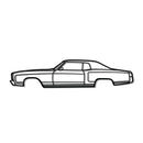 1972 Monte Carlo Metal Car Wall Art - MT0147