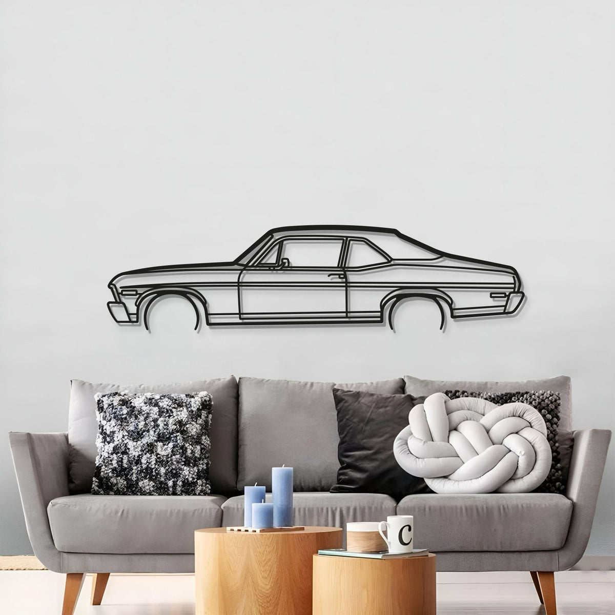 1972 Nova Metal Car Wall Art - MT0148, photo 3 of 8