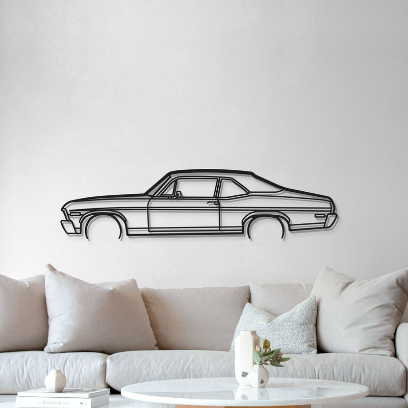 1972 Nova Metal Car Wall Art - MT0148