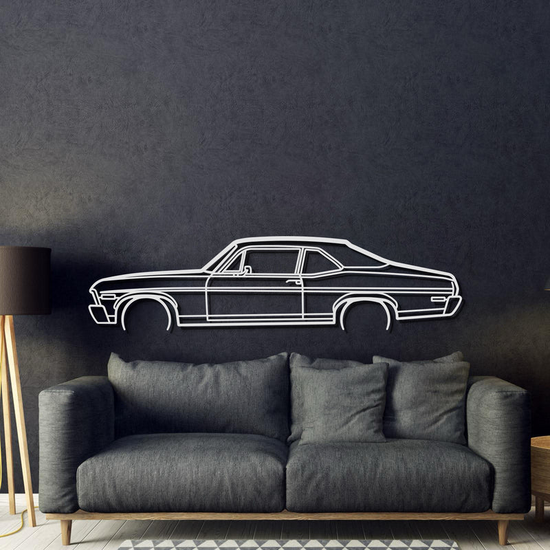 1972 Nova Metal Car Wall Art - MT0148