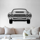 1972 Challenger Front View Metal Car Wall Art - MT1338