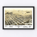 Vintage Map of Great Bend, Kansas 1882