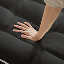 3-in-1 Sofa Bed, Convertible Sleeper Chair Sofa Bed Adjustable Pull Out Sleeper Chair Bed Multi-Pockets Folding Sofa Bed for Living Room Bedroom Small Space (Black)