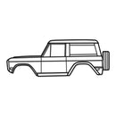 1975 Bronco Metal Car Wall Art  - MT0164