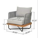 Lucca Outdoor Acacia Wood Chair by HouseOfZazla