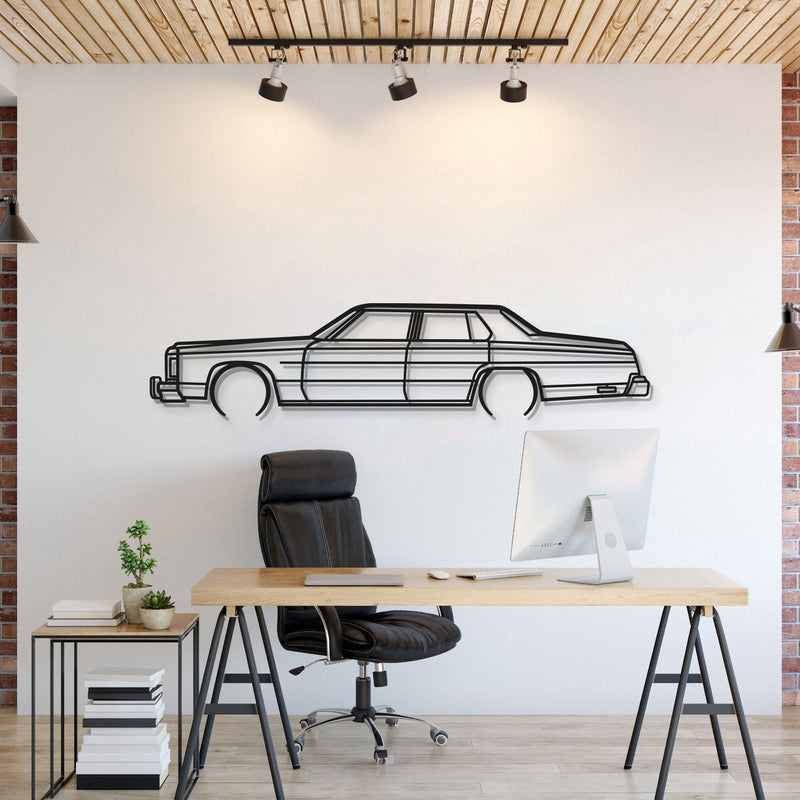 1975 Impala Detailed Metal Car Wall Art - MT0169