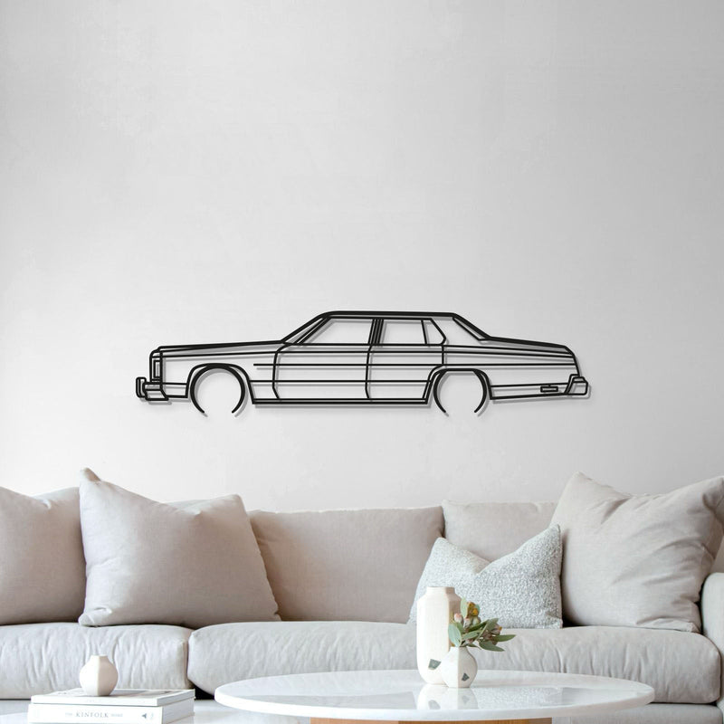 1975 Impala Detailed Metal Car Wall Art - MT0169