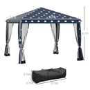 Outsunny 10' x 10' Pop Up Canopy Tent with Netting by HouseOfZazla