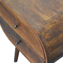Large Chestnut Circular Bedside by HouseOfZazla