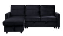 Ivy - Reversible Sleeper Sectional Sofa With Storage Chaise And Side Pocket by HouseOfZazla