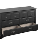Bristol - 6 Drawer Dresser - Black by Unique Piece Furniture