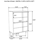 Lincoln - 4 Drawer Chest Of Drawers - Natural by HouseOfZazla