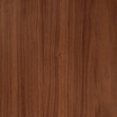 Folia - Mid-Century Modern Round Dinette Table - Walnut / Clear