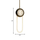 GobekUsa Stylish Oval Wall Sconce LED Lamp in Black-Gold for Metallic Doorways