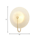 GobekUsa Gold Metal Wall Lamp with Postmodern Design and 1 Light for Living Rooms
