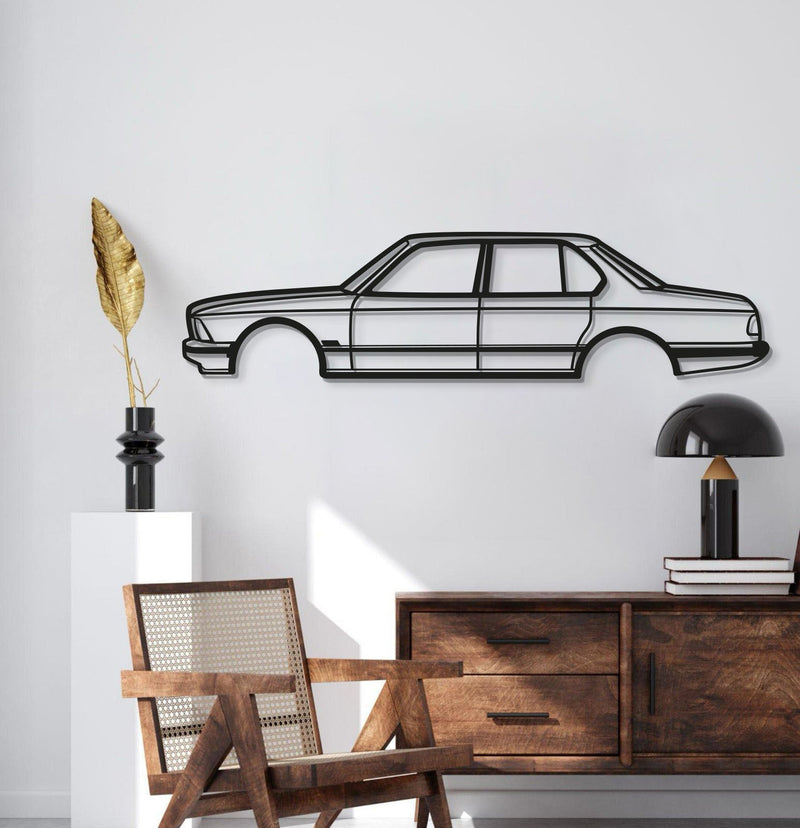 1981 7 Serie E23 Metal Car Wall Art - MT0193