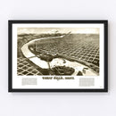 Vintage Map of Great Falls, Montana 1891