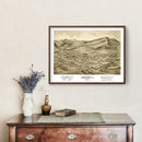 Vintage Map of Helena, Montana 1875
