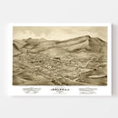 Vintage Map of Helena, Montana 1875