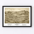 Vintage Map of Helena, Montana 1875