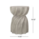 Modern Canis Side Table Outdoor Use - Gray