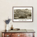 Vintage Map of Helena, Montana 1883