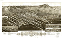 Vintage Map of Helena, Montana 1883