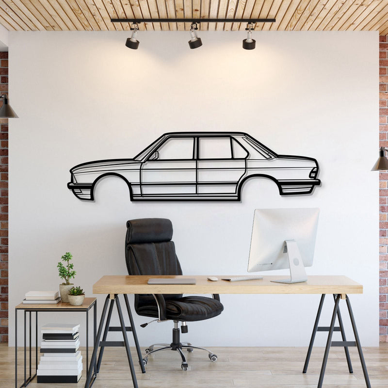 1983 E28 M5 Metal Car Wall Art - MT0199