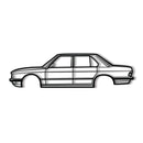 1983 E28 M5 Metal Car Wall Art - MT0199