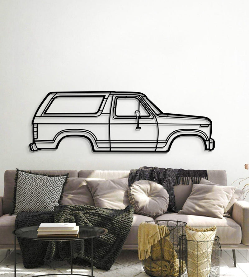 1983 Bronco Metal Car Wall Art - MT0196