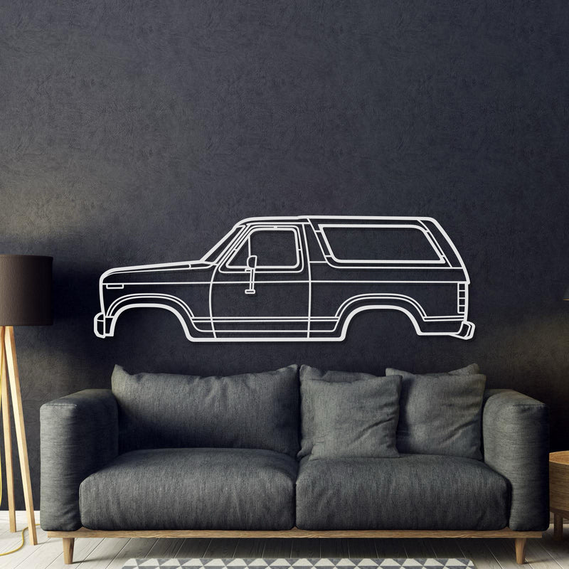 1983 Bronco Metal Car Wall Art - MT0196