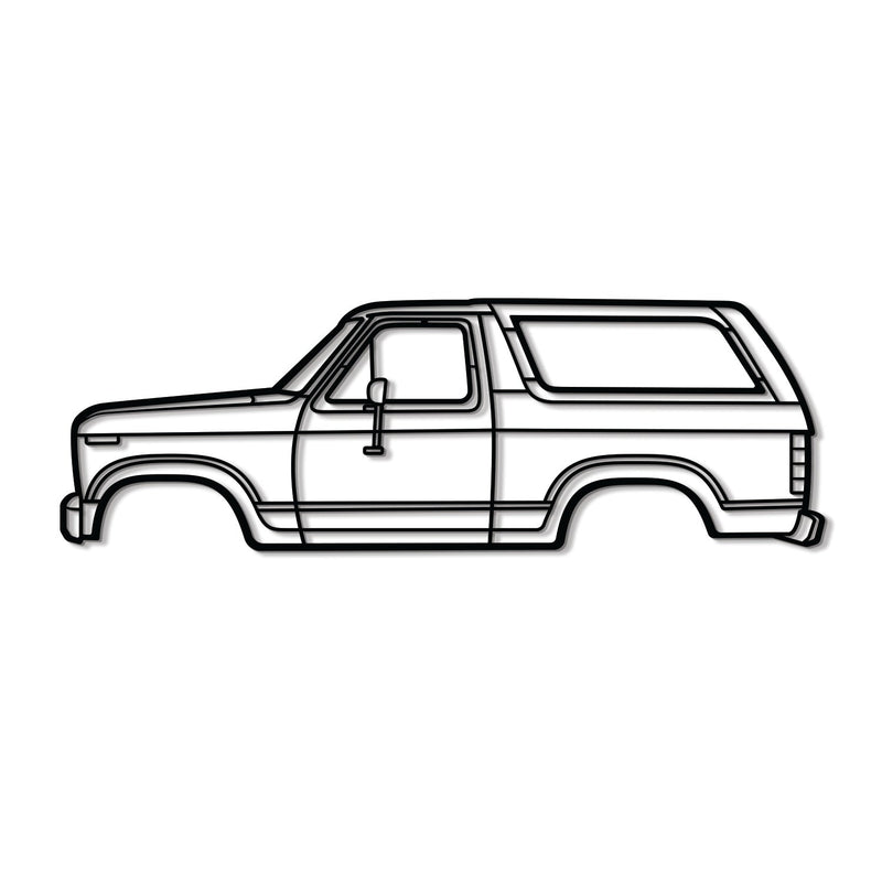 1983 Bronco Metal Car Wall Art - MT0196