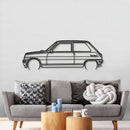 1983 5 Alpine Turbo Detailed Metal Car Wall Art - MT0195