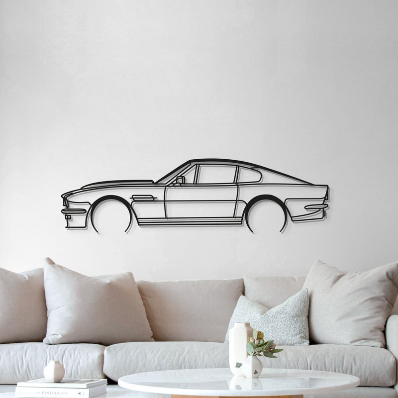 1984 Vantage V8 Detailed Metal Car Wall Art - MT0202